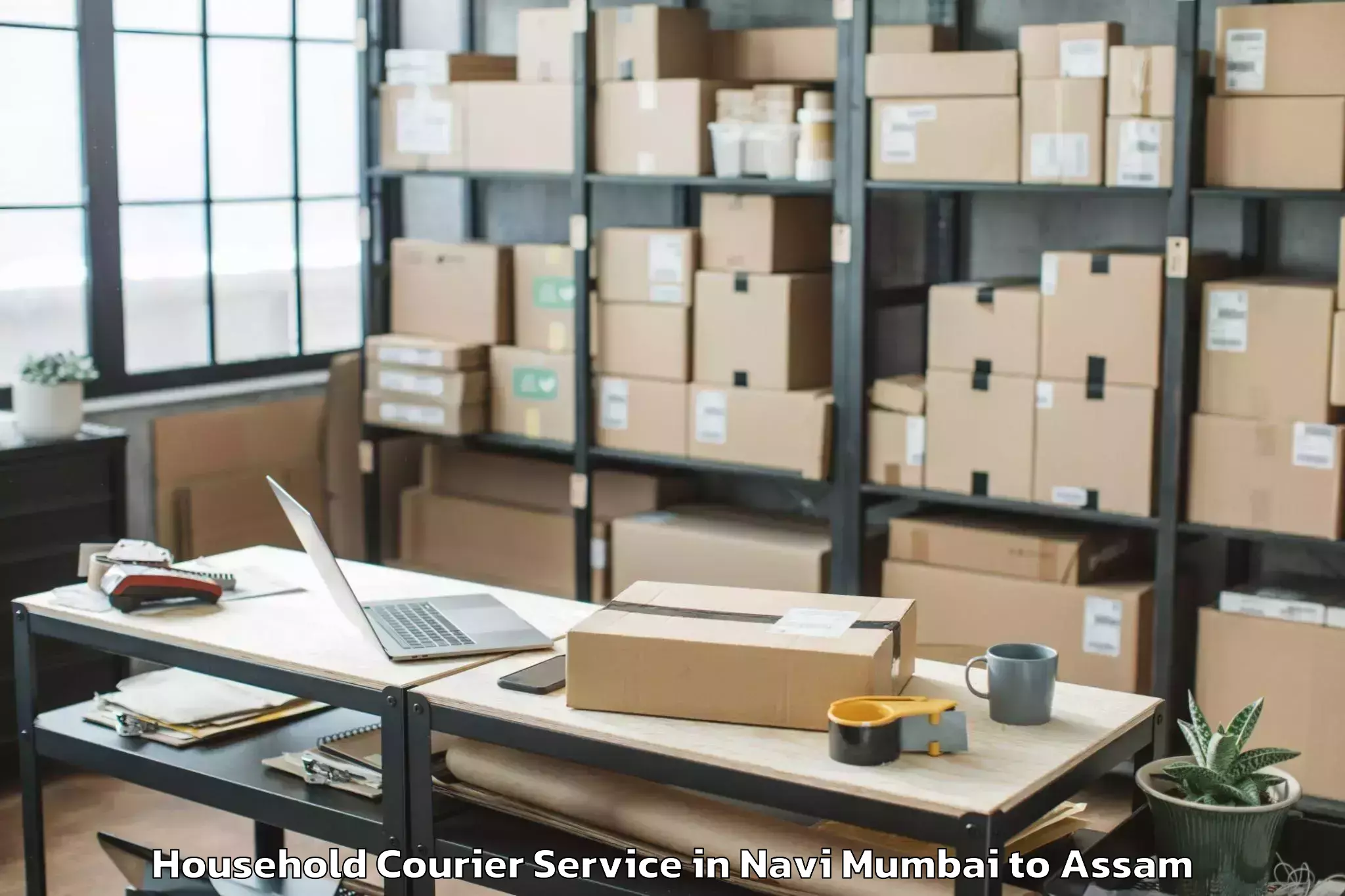 Top Navi Mumbai to Rajapara Khatajuli Household Courier Available